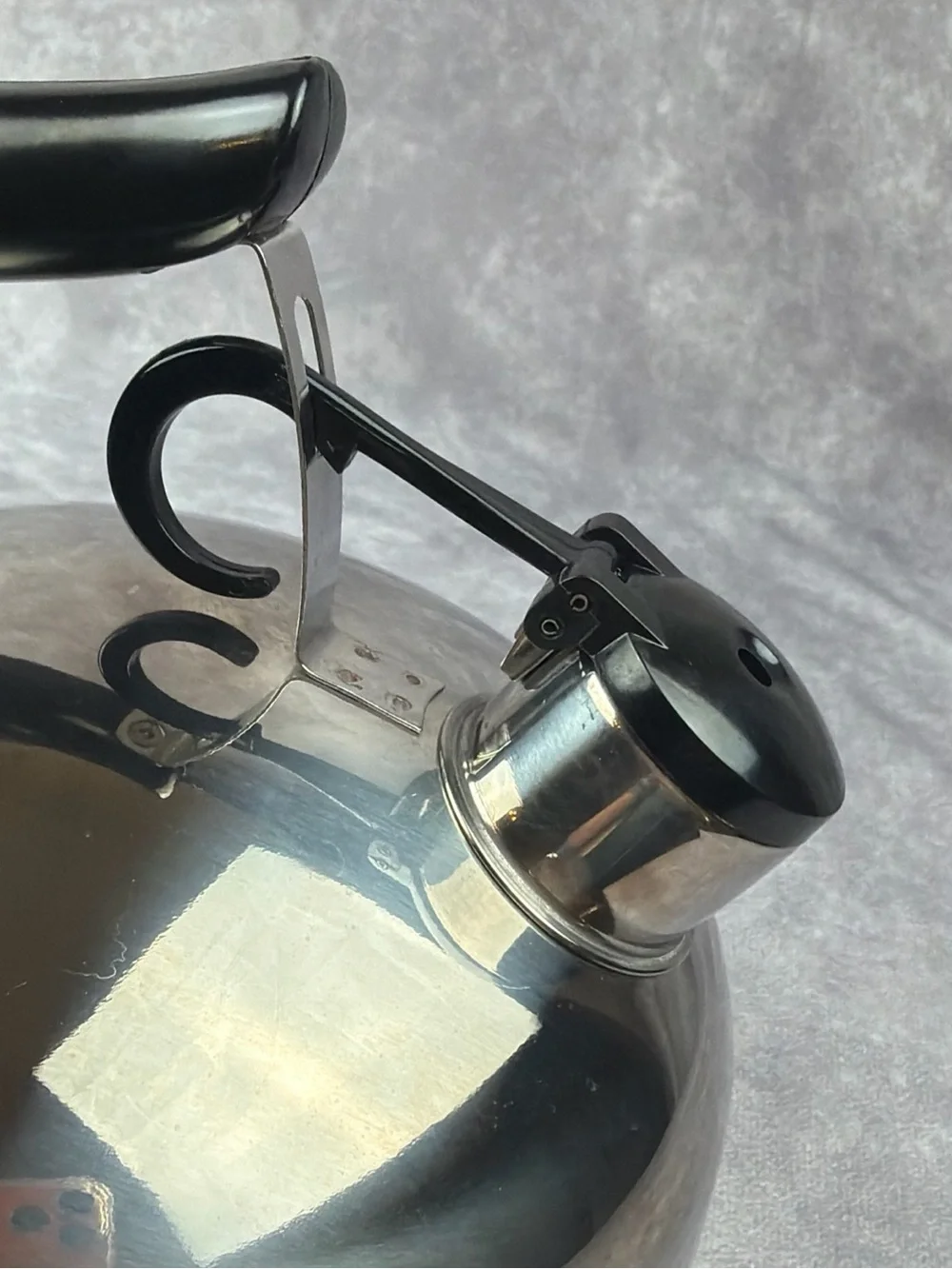VTG Revere Ware 2 Qt Whistling Tea Kettle Copper Bottom Korea I 94-C Tested